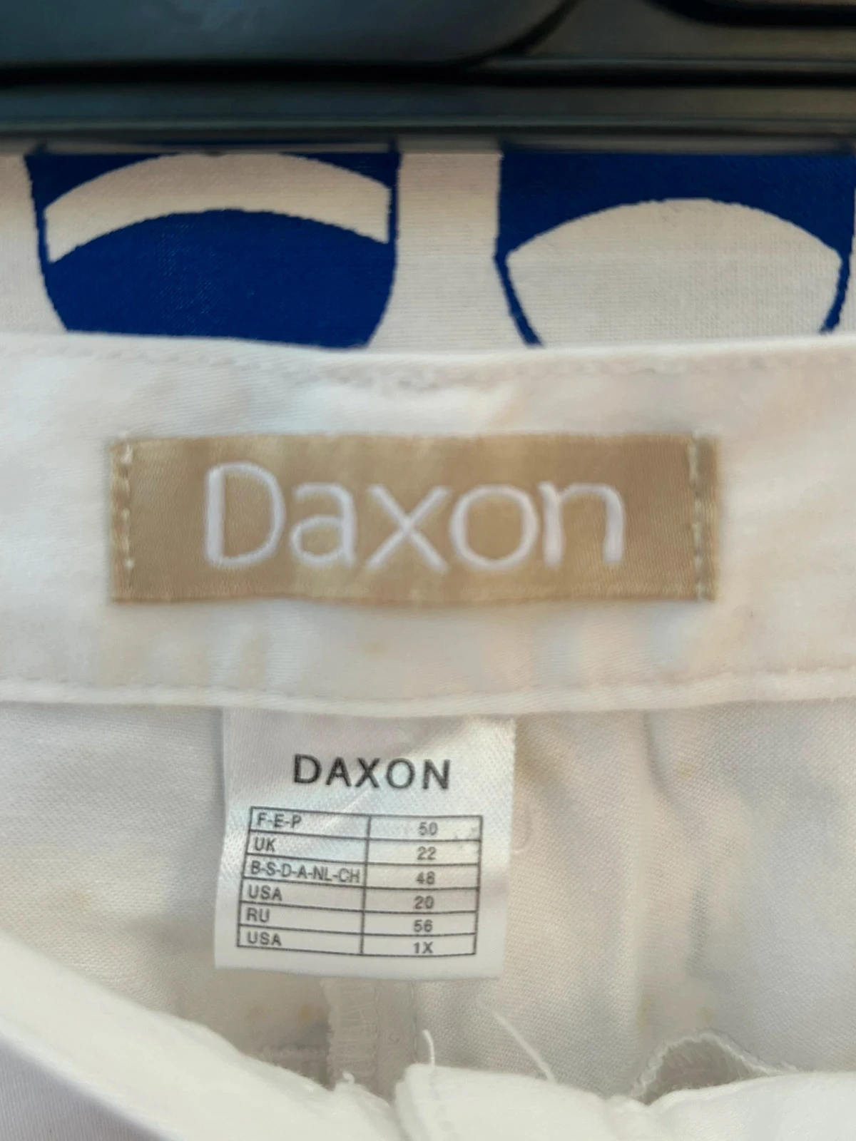 Pantalón 50/5XL Daxon blanco en muy buen estado para mujer – photo 3